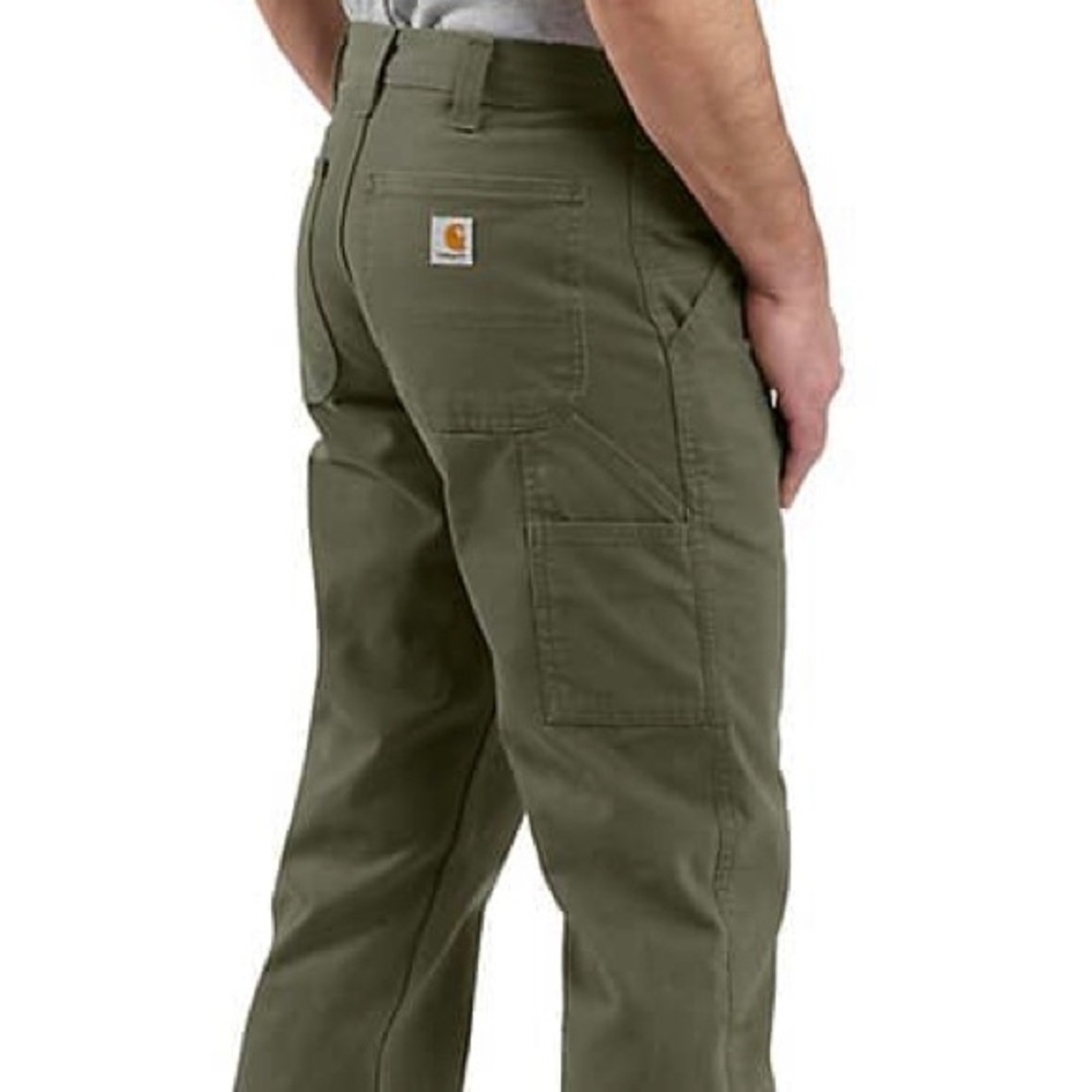 Carhartt Men's Relaxed Fit Washed Twill Dungaree Pant (32x32) Color: Army Green